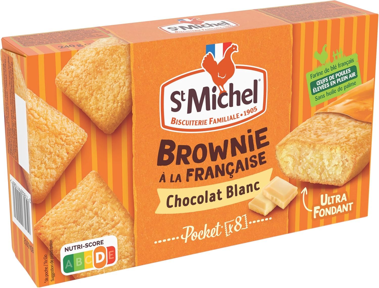 st-michel-cocotte-brownies-chocolat-blanc-individuels-8-sachets-240g image 1