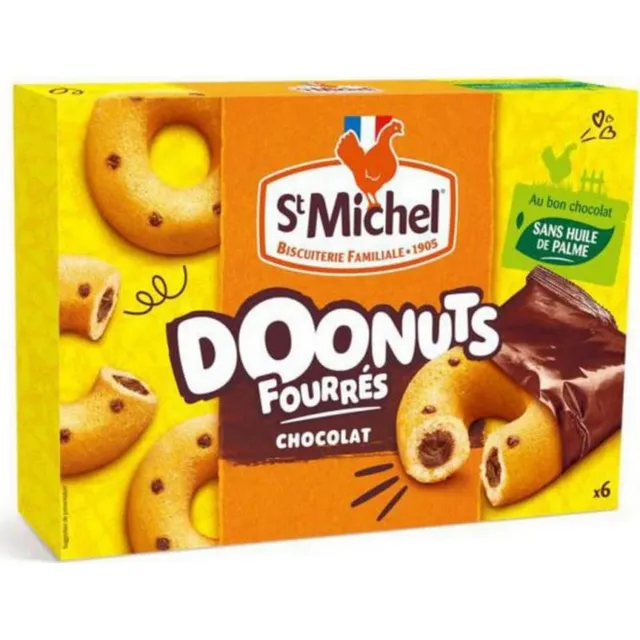 st-michel-doonuts-fourr-s-chocolat-180g-lot-de-4 image 1