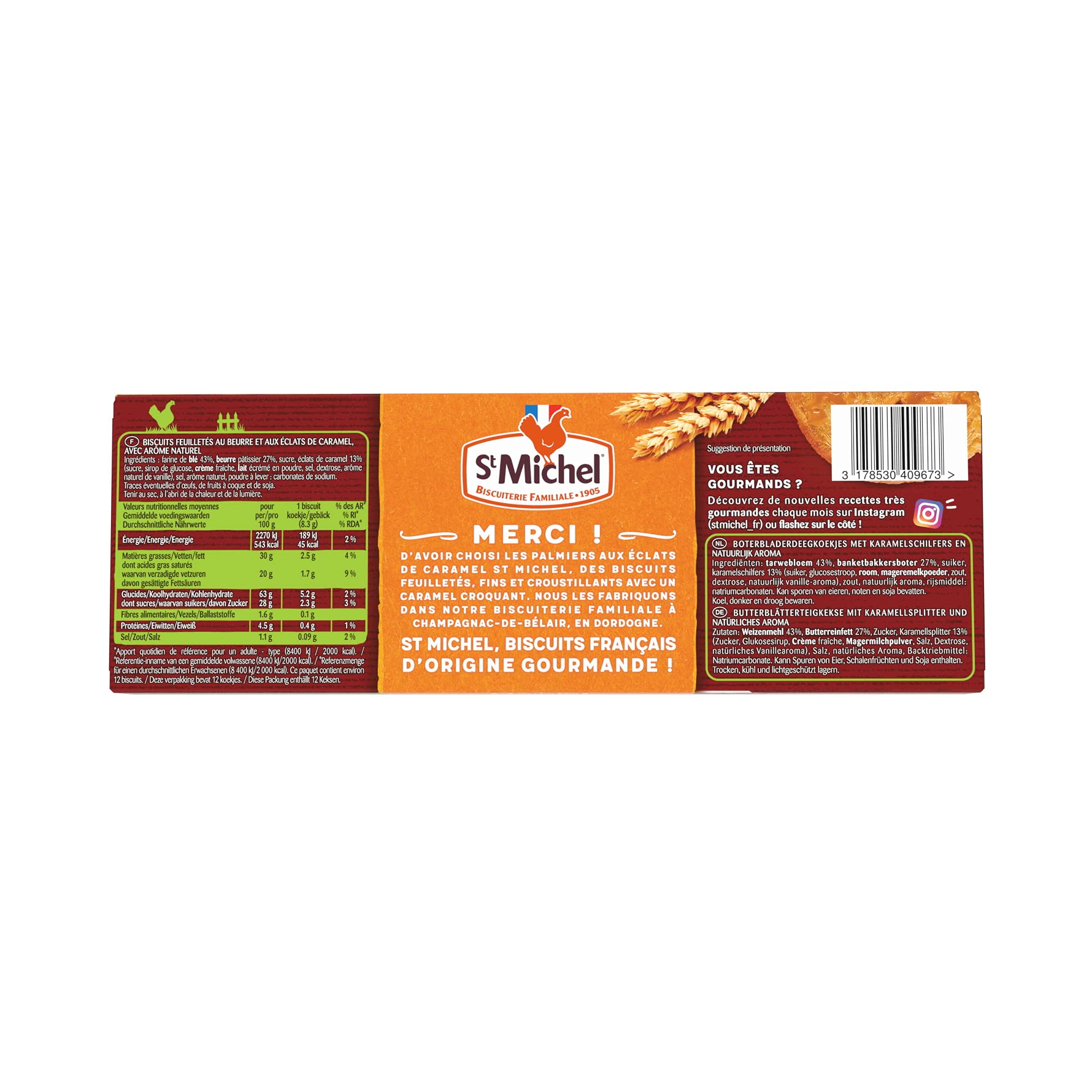st-michel-palmier-au-caramel-feuillet-croustillant-100g image 4
