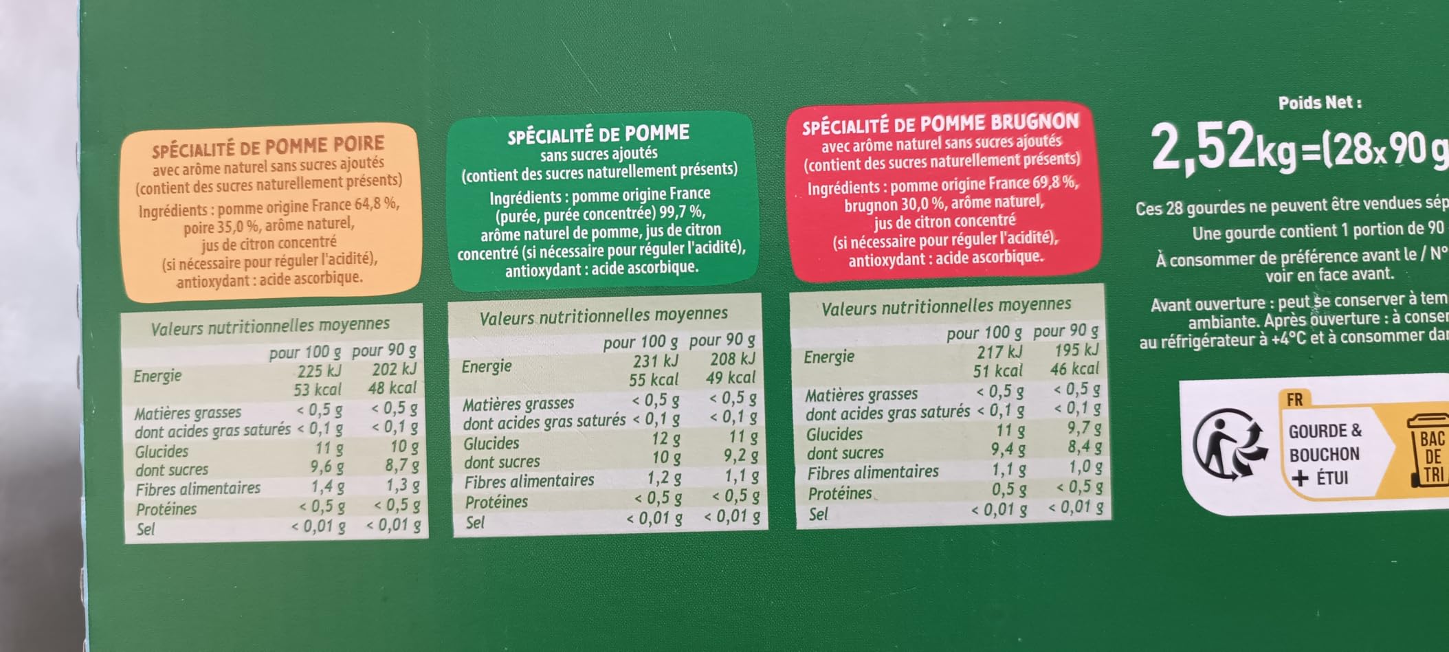 Saveur douce et naturelle
