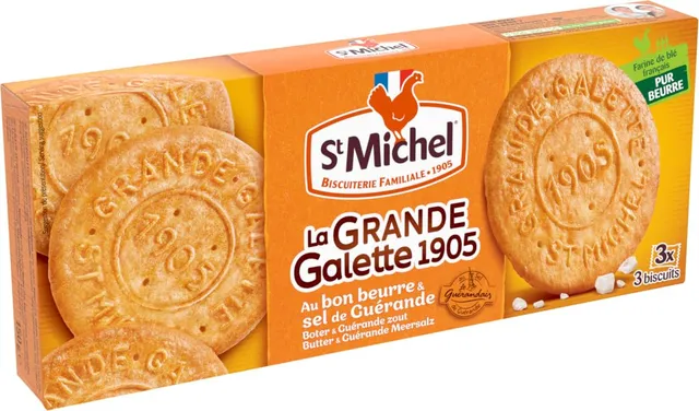 st-michel-la-grande-galette-1905-sel-de-gu-rande-beurre-frais-9-galettes-150g image 1