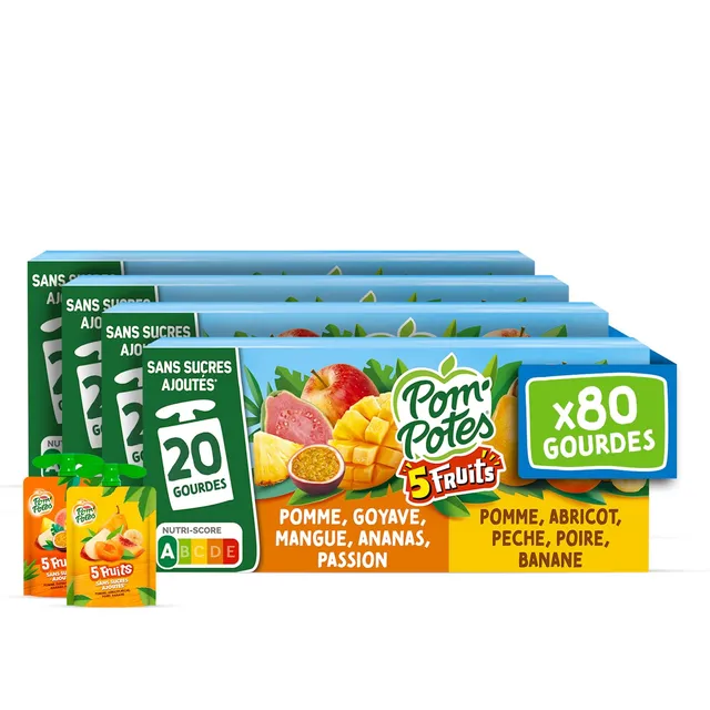 pom-potes-compote-sans-sucres-ajout-s-5-fruits-exotiques-jaunes-80x90g image 1