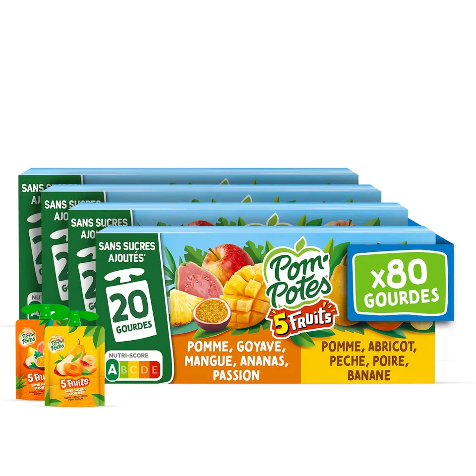 pom-potes-compote-sans-sucres-ajout-s-5-fruits-exotiques-jaunes-80x90g image 1
