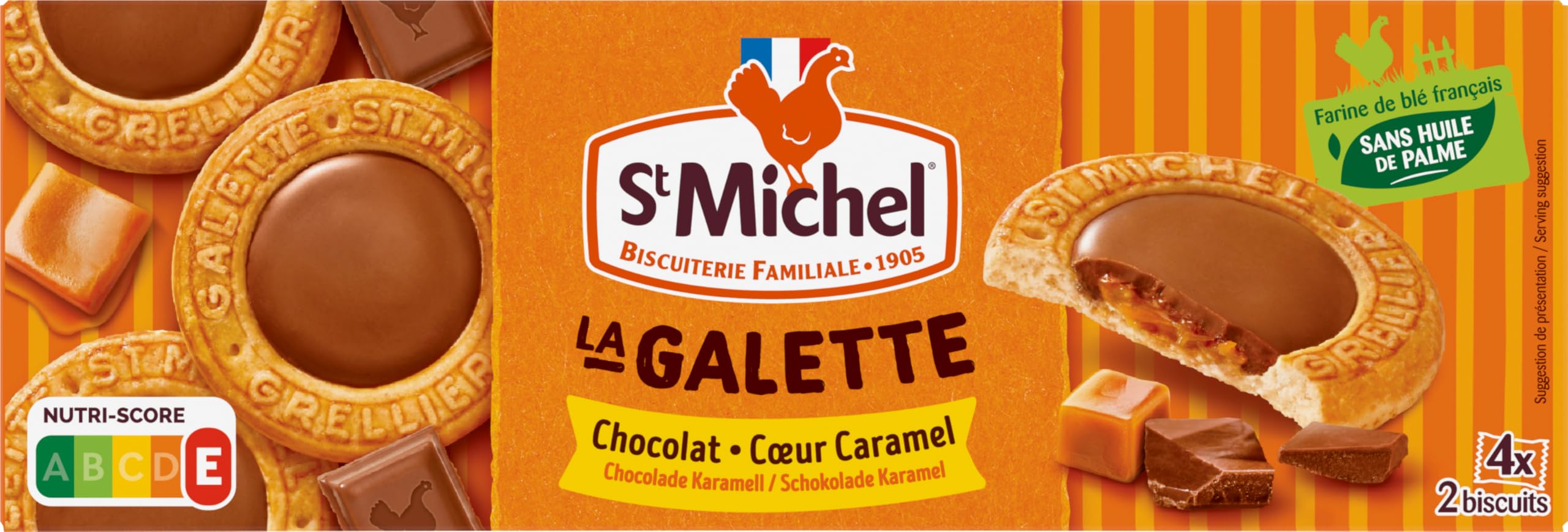st-michel-la-galette-c-ur-chocolat-et-caramel-98g image 2