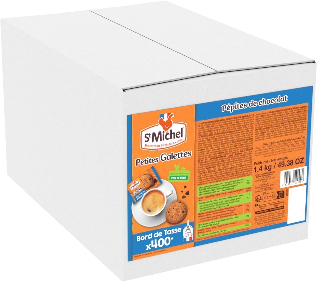 st-michel-petite-galette-p-pites-choco-1-4kg-400-sachets-caf image 1