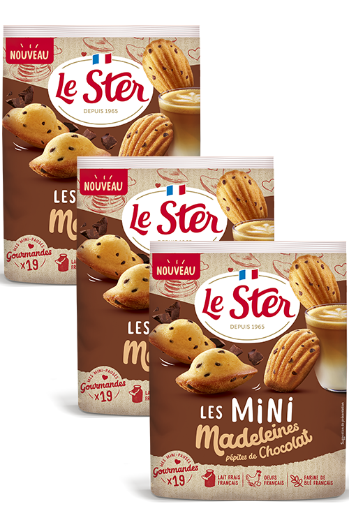 le-ster-le-p-tissier-mini-madeleines-p-pites-de-chocolat-lot-de-3-x-19 image 1