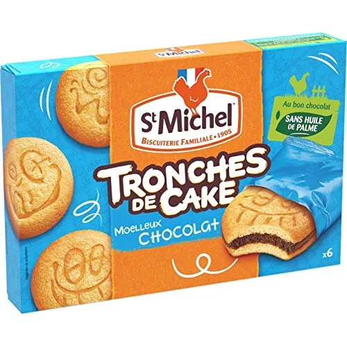 st-michel-tronches-de-cake-moelleux-chocolat-175g-lot-de-4 image 1