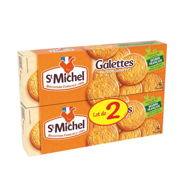 st-michel-galettes-au-bon-beurre-fran-ais-130g-x2-lot-de-2-paquets image 1