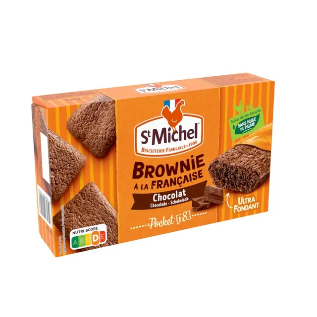 st-michel-mini-brownies-au-chocolat-individuels-8-sachets-240g image 1