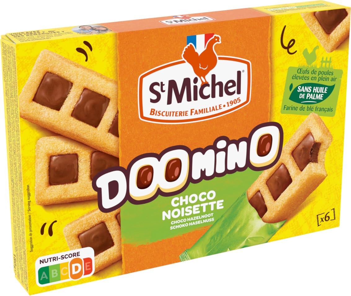 st-michel-doomino-chocolat-noisette-biscuits-180g-x9 image 2