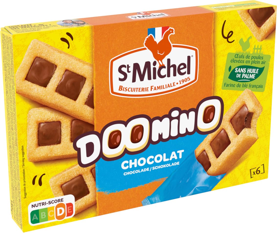 st-michel-doomino-chocolat-biscuits-au-chocolat-180g-x9 image 1
