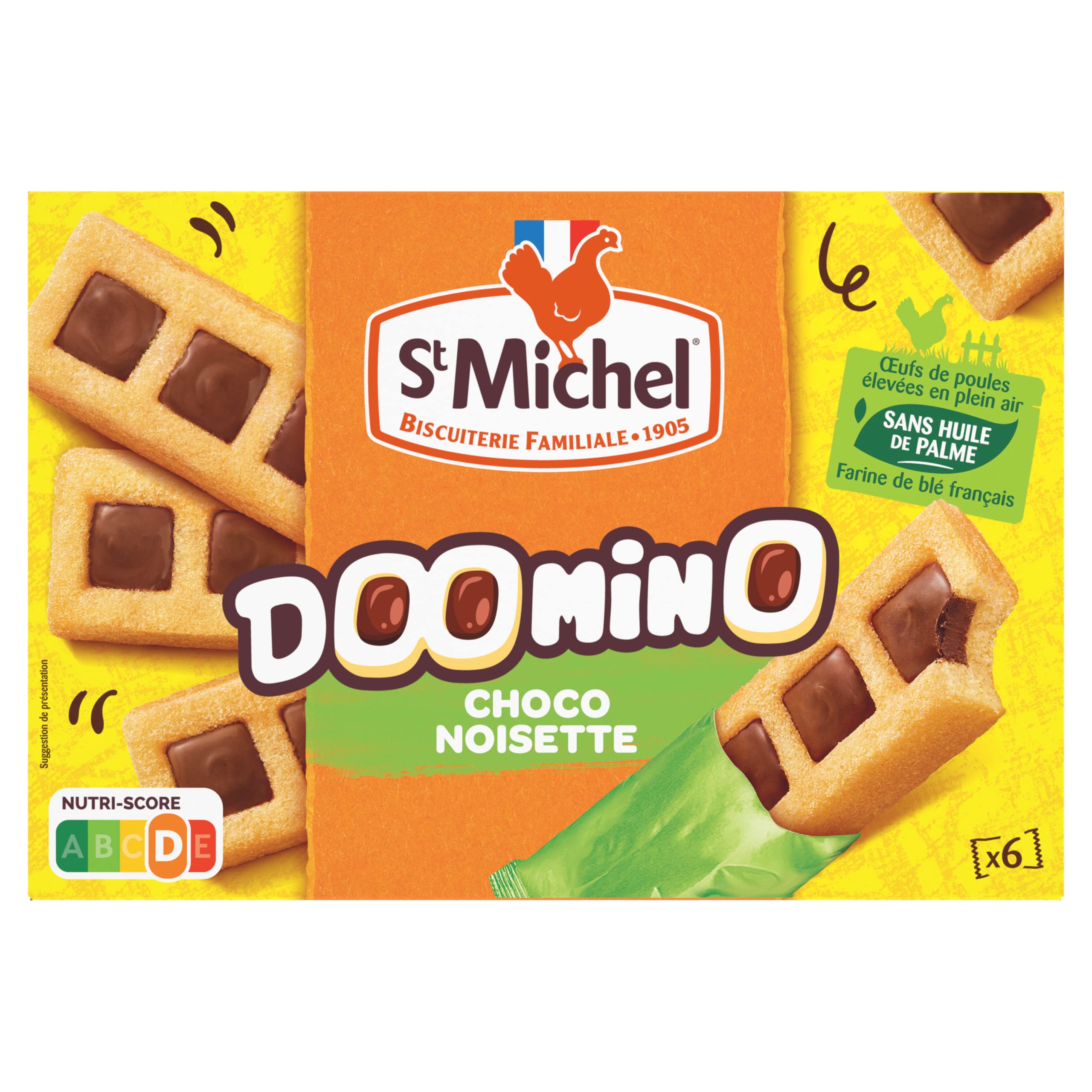 st-michel-doomino-chocolat-noisettes-moelleux-180g image 1
