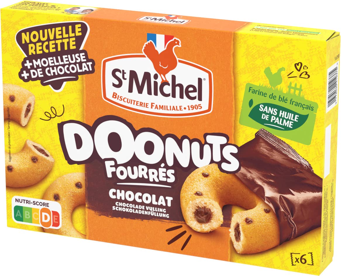 st-michel-doonuts-fourr-s-au-chocolat-au-lait-180g image 1