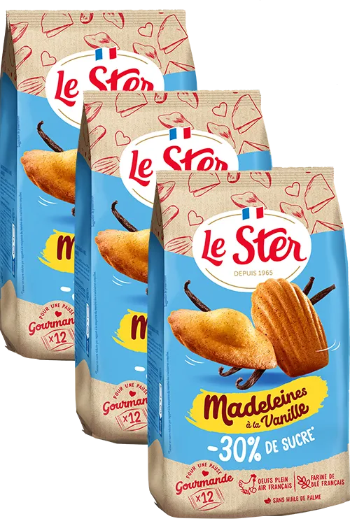 le-ster-le-p-tissier-madeleines-vanille-lot-de-3-x-12-30-de-sucre image 1