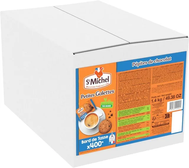 st-michel-petite-galette-p-pites-choco-1-4kg-400-sachets-caf image 1