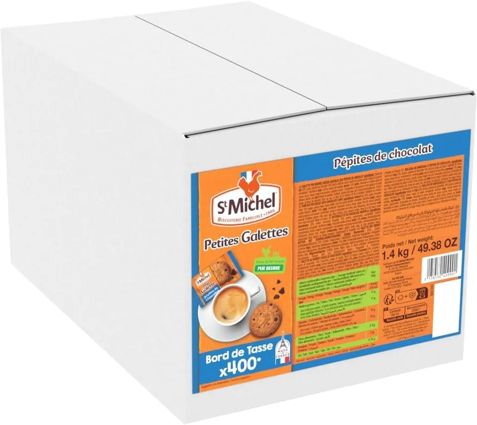 st-michel-petite-galette-p-pites-choco-1-4kg-400-sachets-caf image 1