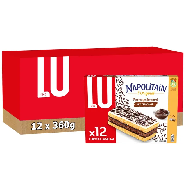 lu-napolitain-g-teaux-moelleux-fourr-s-au-chocolat-12x180g image 1
