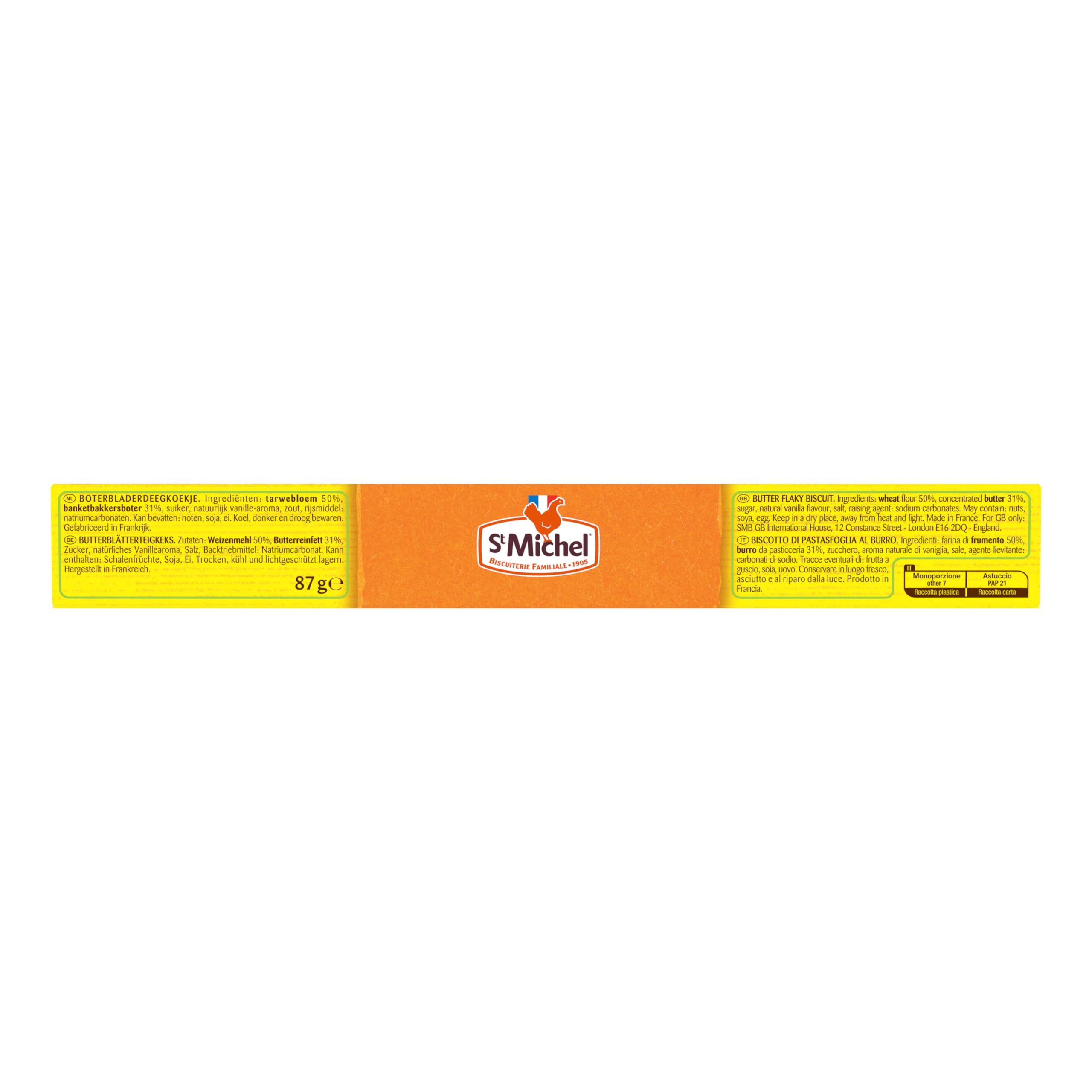 st-michel-palmier-au-beurre-fin-croustillant-2-sachets-12-biscuits-87g image 3