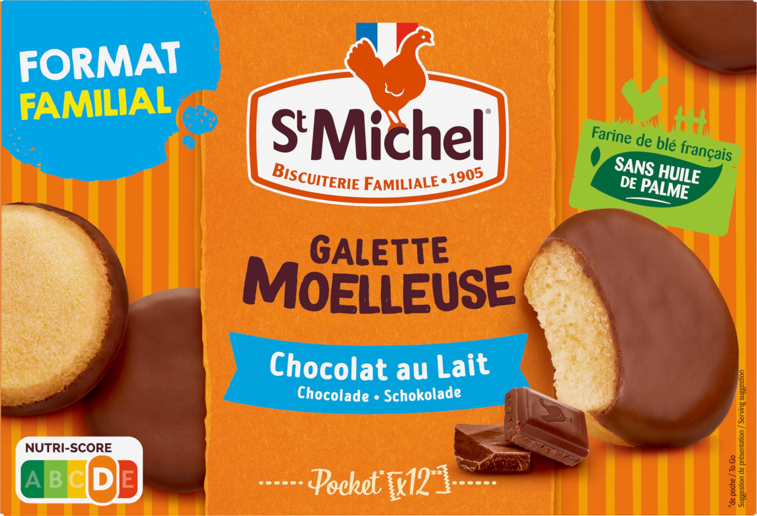 st-michel-galettes-moelleuses-au-chocolat-au-lait-360g-format-familial image 2