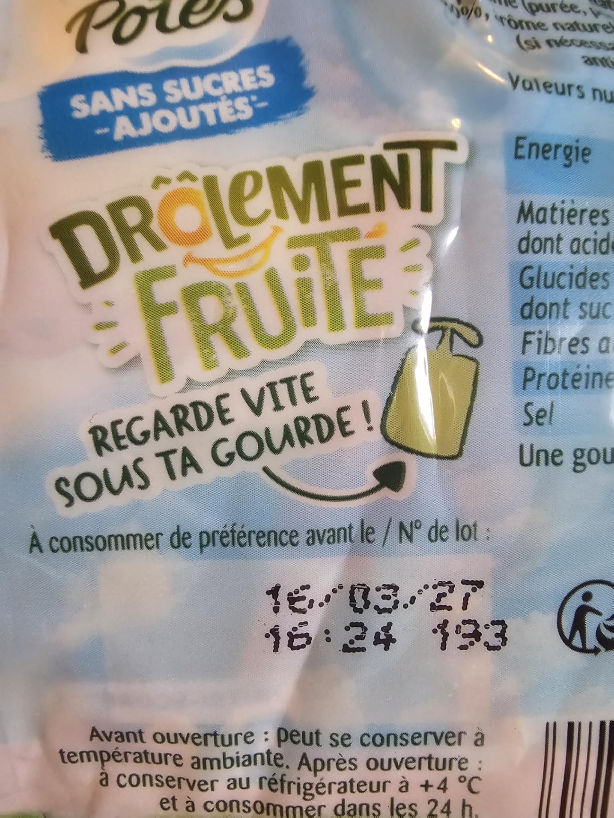 Bien mais fraise en avant