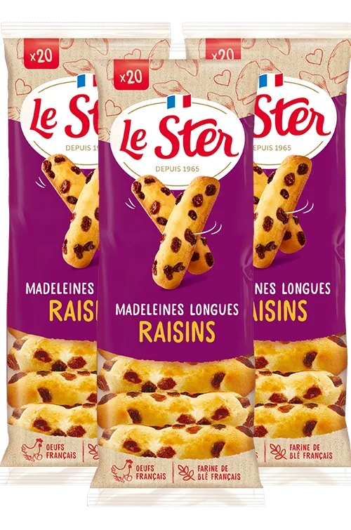 le-ster-le-p-tissier-madeleines-longues-raisins-lot-de-3-x-20 image 1