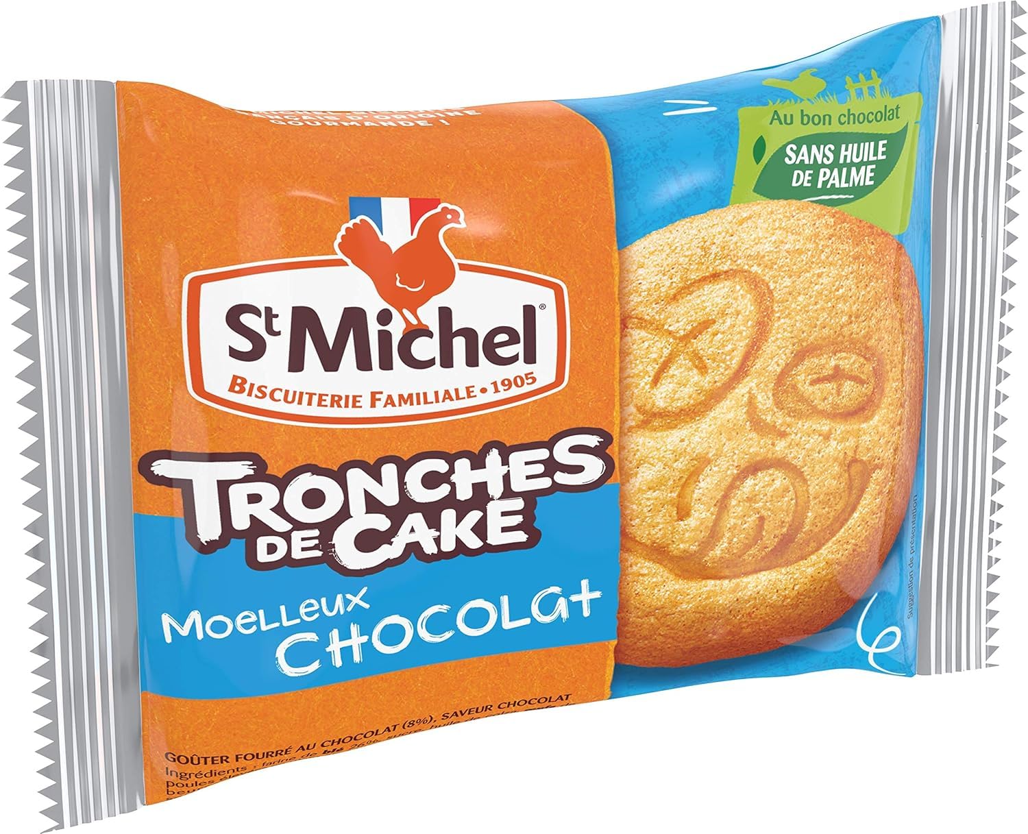 st-michel-tronche-de-cake-moelleux-au-chocolat-x6-175g image 2