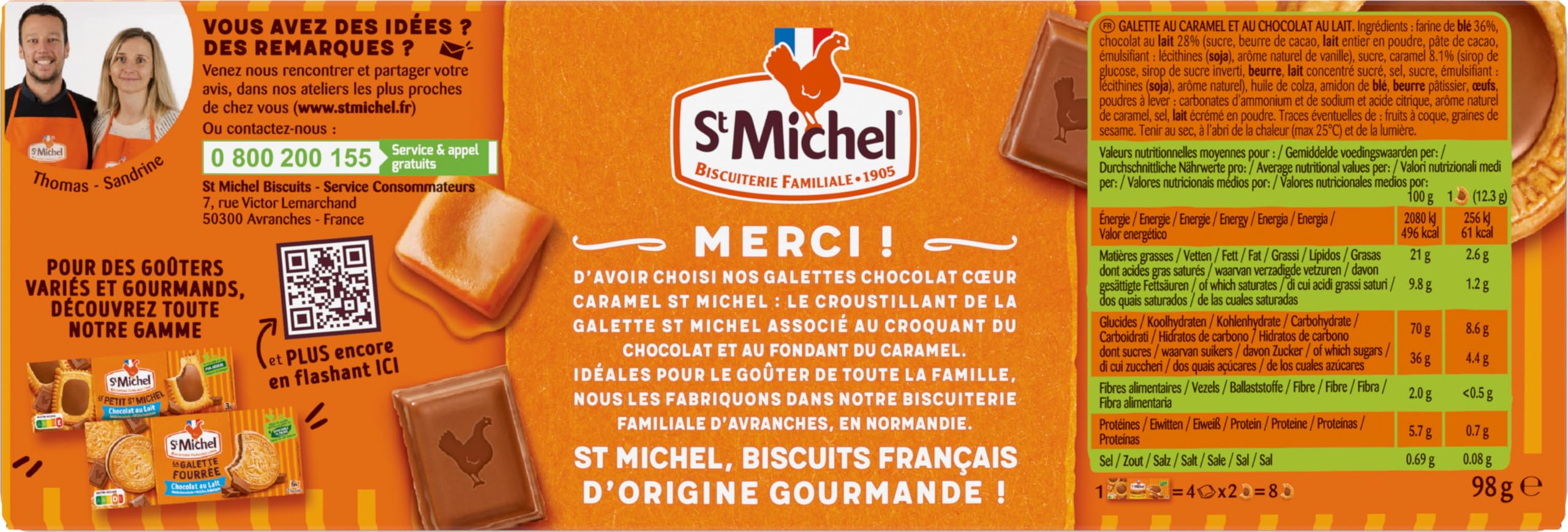 st-michel-la-galette-c-ur-chocolat-et-caramel-98g image 4