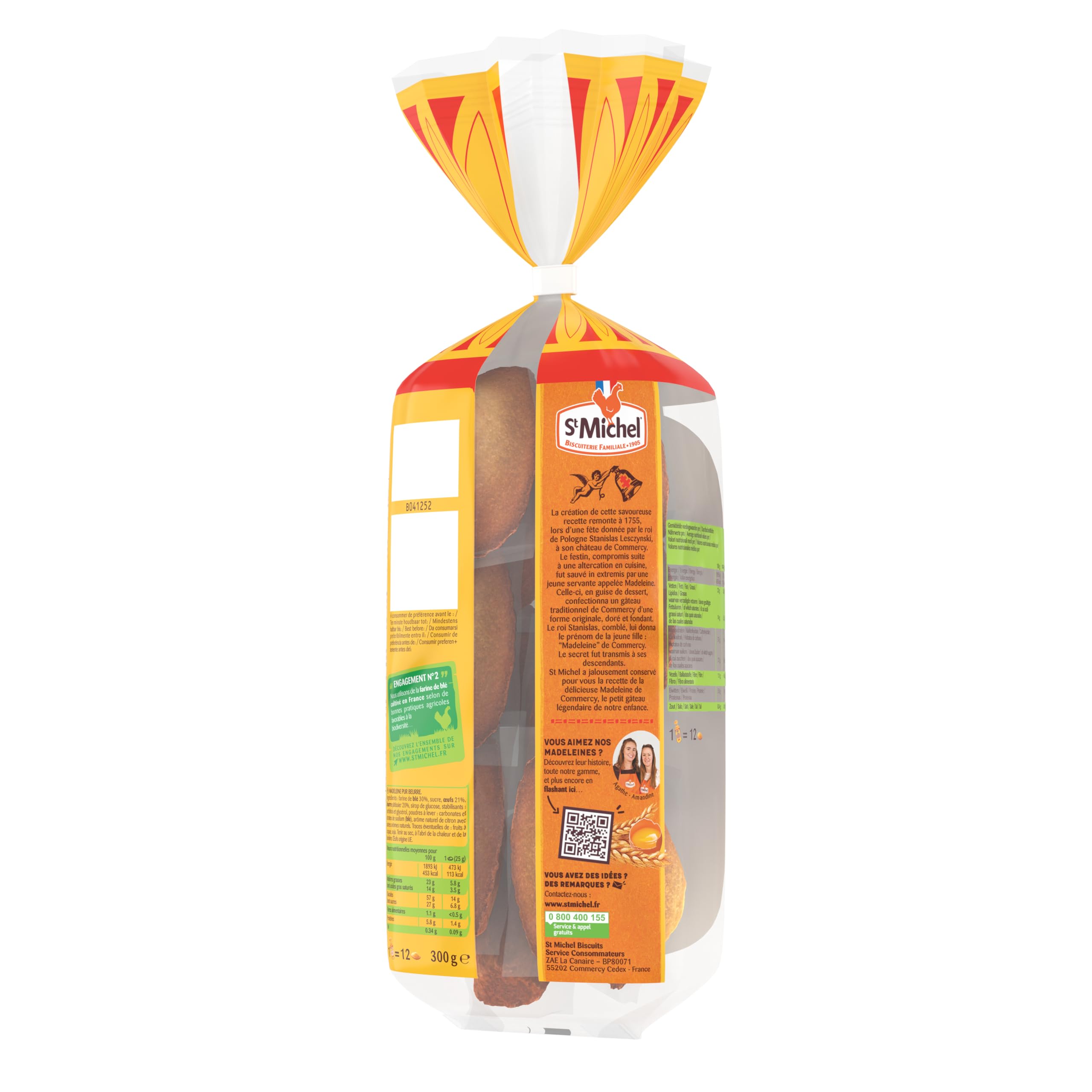 st-michel-madeleines-recette-de-commercy-pur-beurre-12-x-300g image 6
