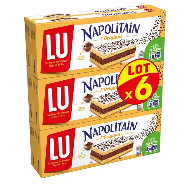 lu-napolitain-g-teau-moelleux-au-chocolat-lot-6-x-180g image 1
