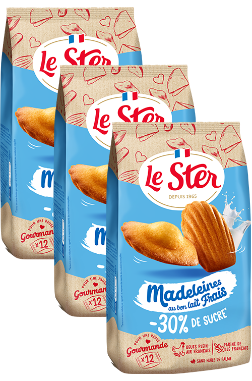 le-ster-le-p-tissier-madeleines-au-lait-frais-lot-de-3-x-12-30-de-sucre image 1