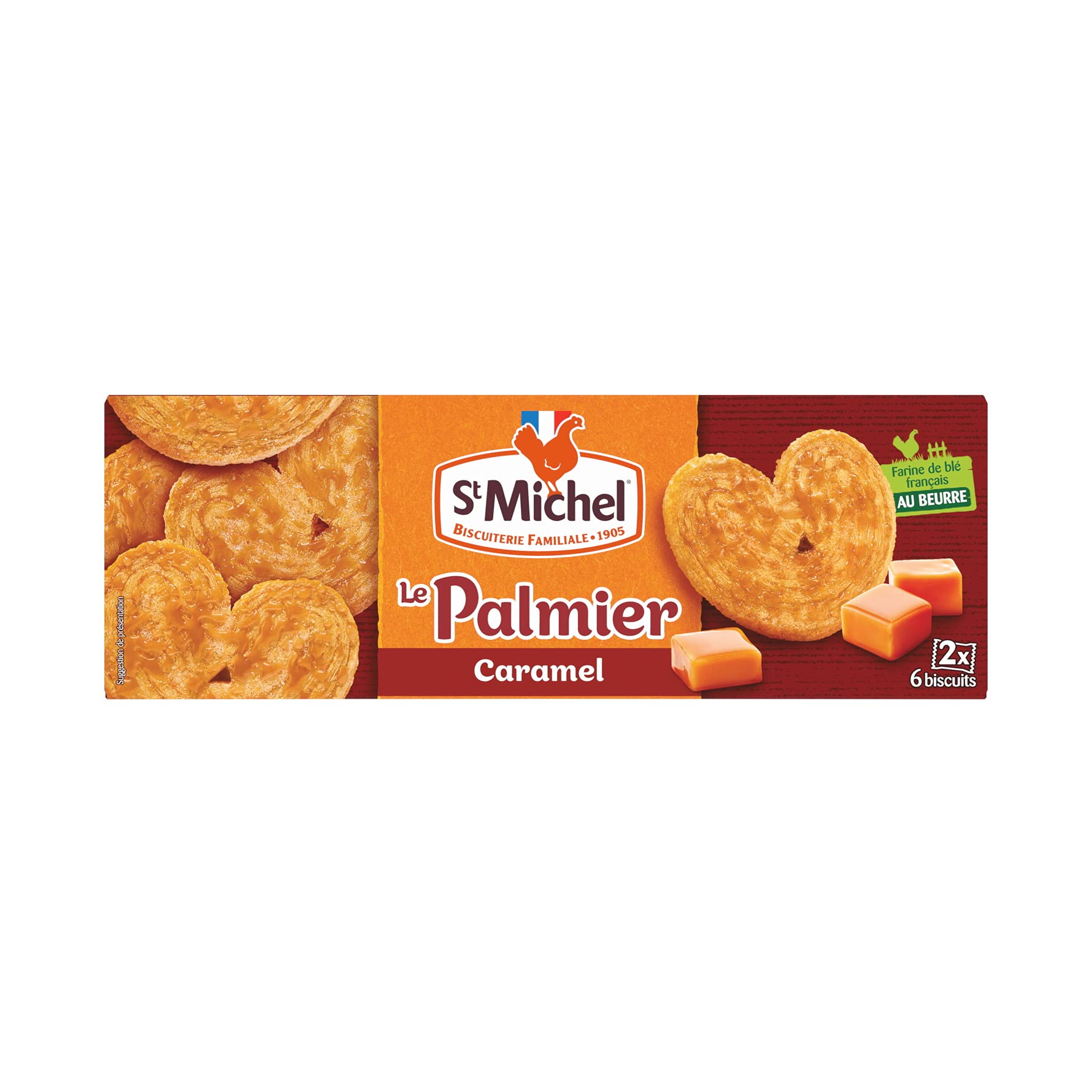 st-michel-palmier-au-caramel-feuillet-croustillant-100g image 2