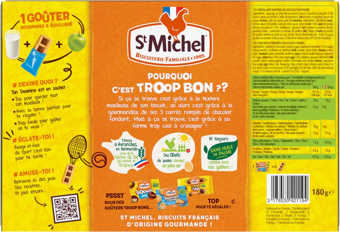 st-michel-doomino-chocolat-biscuits-au-chocolat-180g-x9 image 3