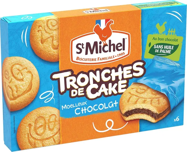 st-michel-tronche-de-cake-moelleux-au-chocolat-x6-175g image 1