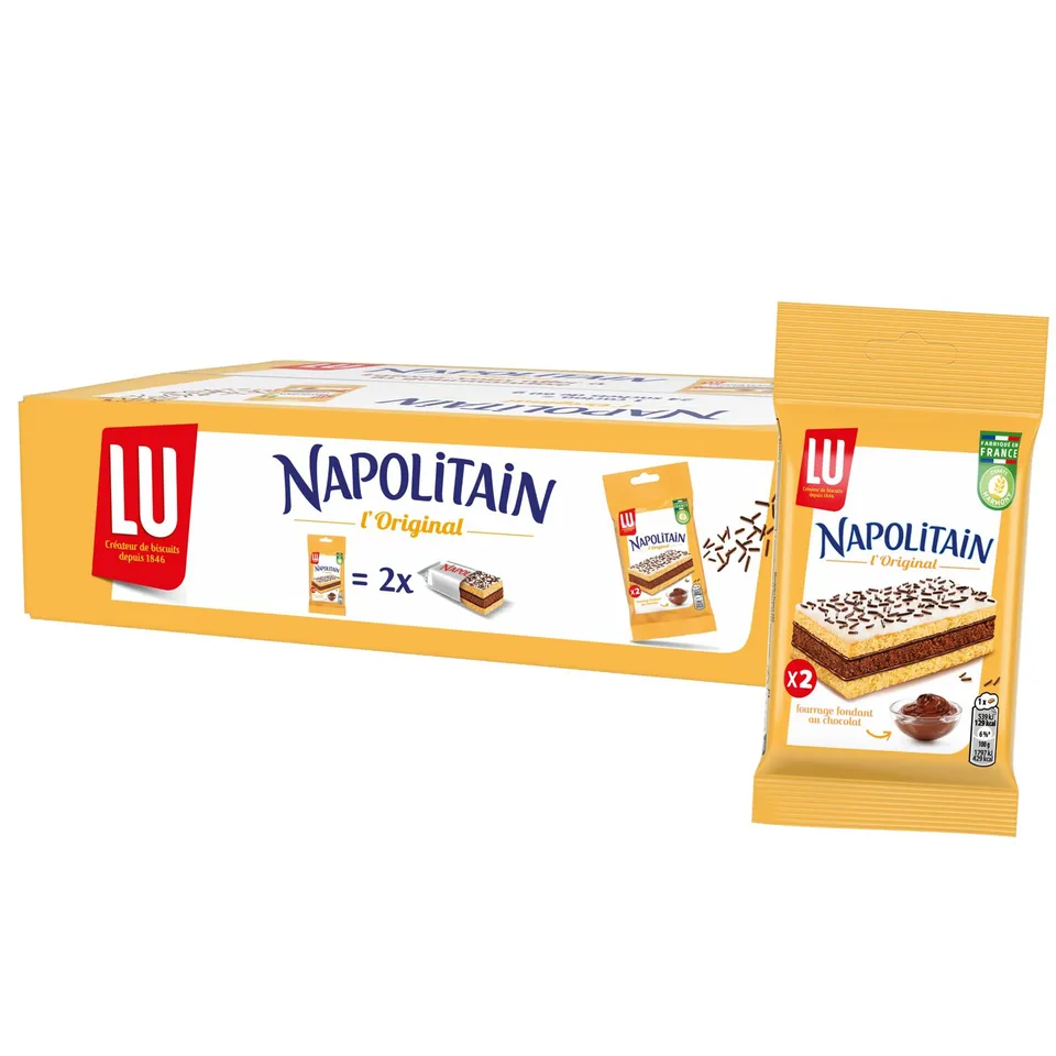 lu-napolitain-pocket-g-teaux-moelleux-chocolat-24-sachets-x2-1-4kg image 1