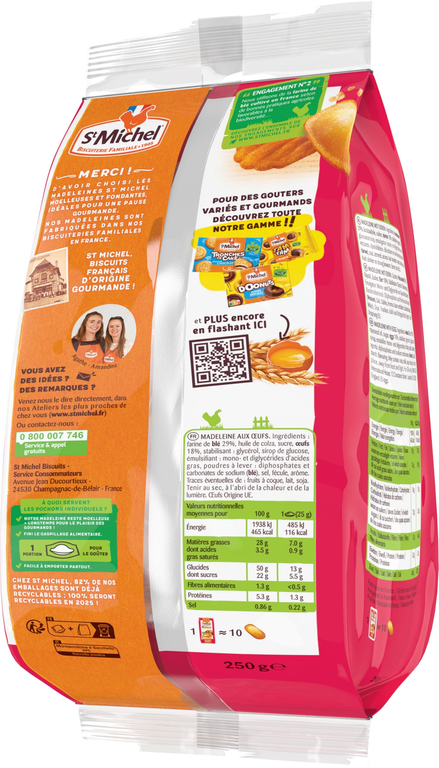 st-michel-madeleines-moelleuses-natures-sachets-individuels-250g image 5