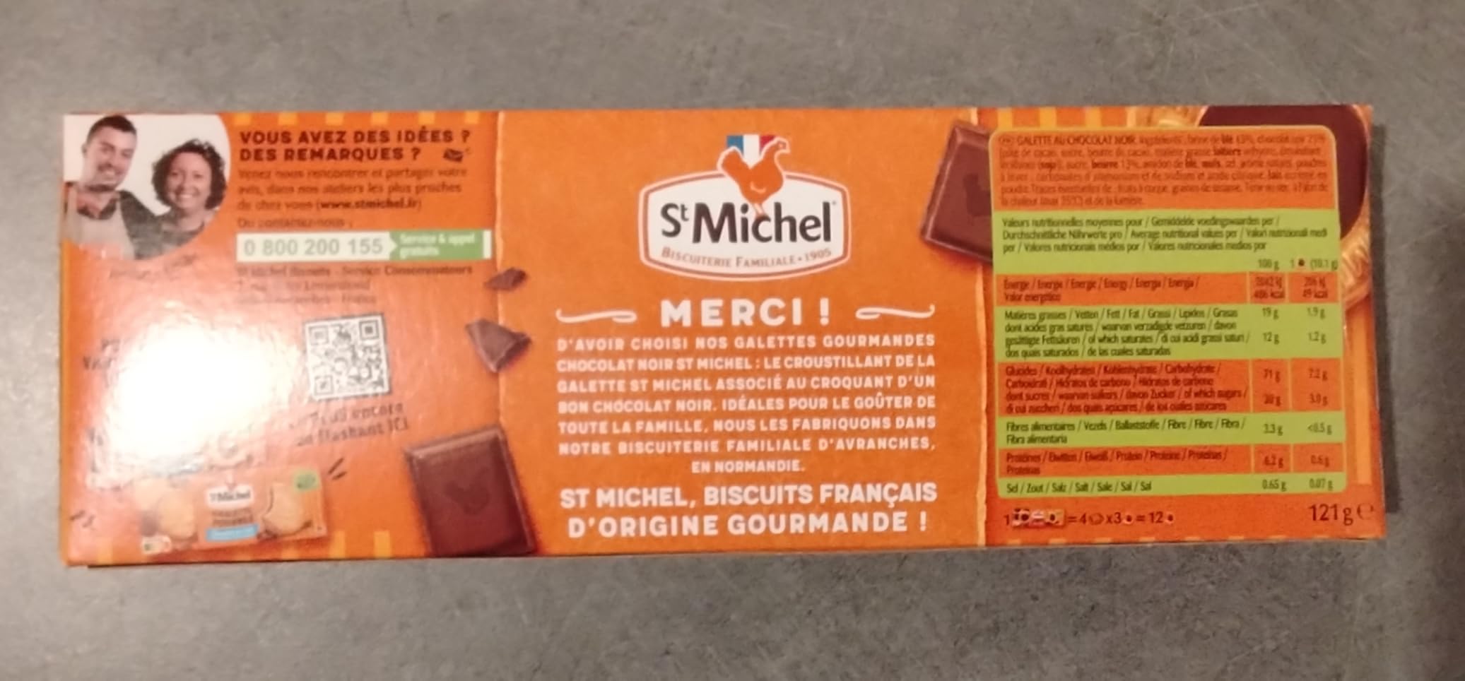 Boîte reçue un peu écrasée