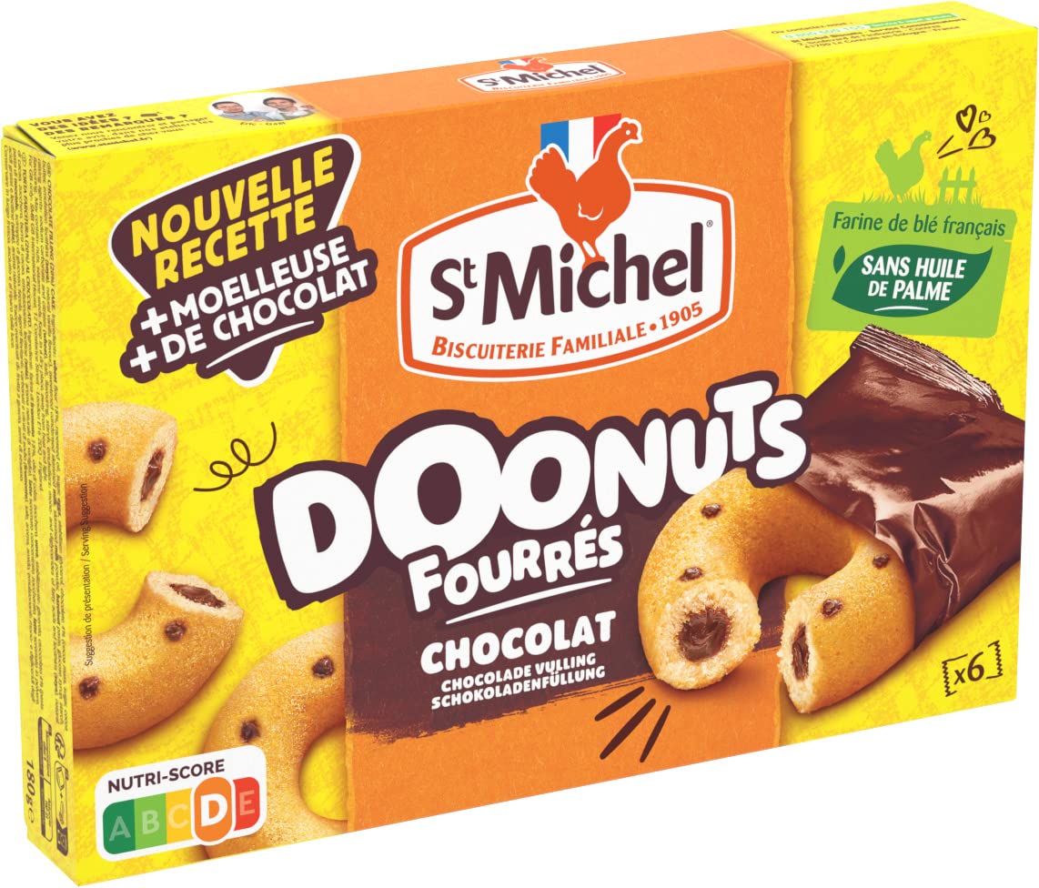 st-michel-doonuts-fourr-s-au-chocolat-au-lait-180g image 2