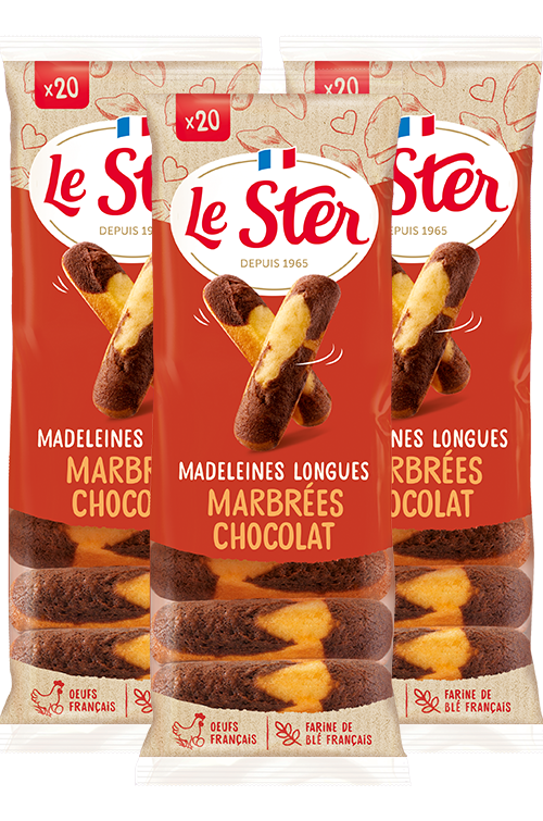 le-ster-le-p-tissier-madeleines-longues-marbr-es-chocolat-3-sachets-de-20 image 1